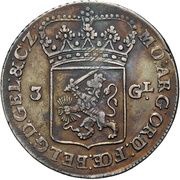 3 Gulden Republic Arms obverse image