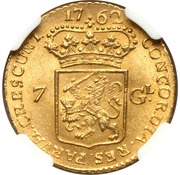 7 Gulden ½ Golden rider reverse image