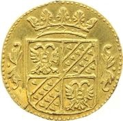1 Duit Gold reverse image