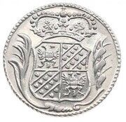 Duit Silver strike, Netherlands, 1771 reverse image