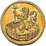1 Duit Gold reverse image