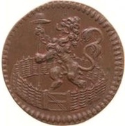Duit, Netherlands, 1702-1780 reverse image
