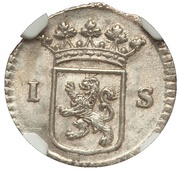 Stuiver "Wapenstuiver", Netherlands, 1724-1737 reverse image