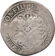3 Stuivers "½ Roosschelling", Netherlands, 1601 reverse image