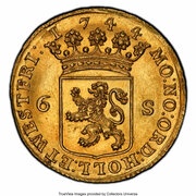 6 Stuivers "Scheepjesschelling" Gold obverse image