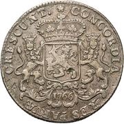 ½ Ducaton "½ Silver Rider", Netherlands, 1765-1792 reverse image