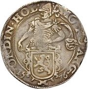 Daalder "Leeuwendaalder" knight facing left obverse image