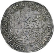 Rijksdaalder "Leicesterrijksdaalder", Netherlands, 1586-1587 reverse image