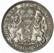 Ducaton "Silver Rider", Netherlands, 1671 reverse image