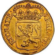 1 Duit Gold, Netherlands, 1741 reverse image