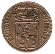 Duit, Netherlands, 1741-1769 reverse image