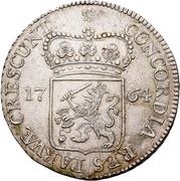 Silver Ducat Late type, Netherlands, 1734-1767 reverse image