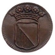 1 Duit, Netherlands, 1710-1724 reverse image
