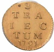 2 Stivers gold, Netherlands, 1733-1794 reverse image