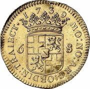 6 Stuivers gold obverse image