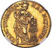 10 Stuivers gold, Netherlands, 1762-1763 reverse image