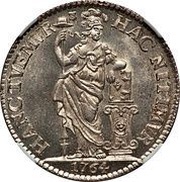 1 Gulden, Netherlands, 1701-1794 reverse image