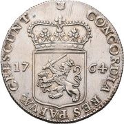 ½ Silver Ducat, Netherlands, 1761-1783 reverse image