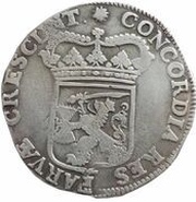 1 Silver Ducat Early type; no circle, Netherlands, 1679-1699 reverse image