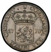 Silver Ducat Piedfort of double weight, Netherlands, 1739-1776 reverse image