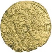 ½ Rose noble, Netherlands, 1600-1602 reverse image