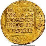 1 Ducat Early type, plain circle, Netherlands, 1648-1674 reverse image