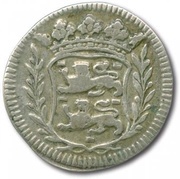 1 Duit, Silver, Netherlands, 1702-1739 reverse image