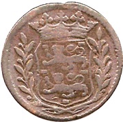1 Duit, Netherlands, 1716-1739 reverse image