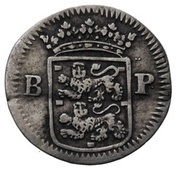 1 Stuiver, Netherlands, 1676-1677 reverse image
