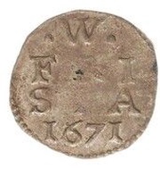 2 Stuivers without arrows obverse image