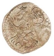 2 Stuivers without arrows, Netherlands, 1671 reverse image