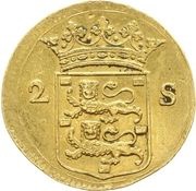2 Stuivers gold, Netherlands, 1724-1737 reverse image