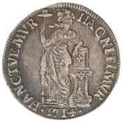 1 Gulden, Netherlands, 1713-1714 reverse image