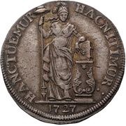 1 Gulden turnip, Netherlands, 1715-1738 reverse image