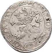 ½ Leeuwendaalder 5 petal flower, Netherlands, 1629-1668 reverse image