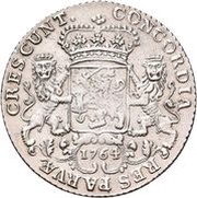 ½ Ducaton "½ Zilveren Rijder", Netherlands, 1762-1794 reverse image