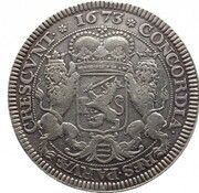 1 Ducaton, Netherlands, 1673 reverse image