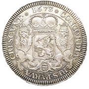 Ducaton, Netherlands, 1673 reverse image