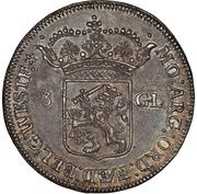 3 Gulden Piedfort obverse image