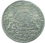 1 Ducaton "Silver Rider", Netherlands, 1742-1760 reverse image