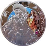 20 Roubles D'Artagnan, Belarus, 2009 reverse image