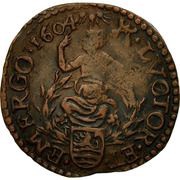1 Duit, Netherlands, 1601-1637 reverse image