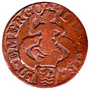 1 Duit, Netherlands, 1680-1689 reverse image