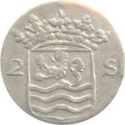 2 Stuivers, Netherlands, 1681-1780 reverse image