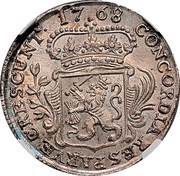 ⅛ Ducat, Netherlands, 1762-1793 reverse image