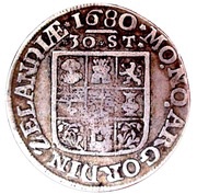 Daalder of 30 Stuivers, Netherlands, 1676-1682 reverse image