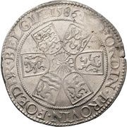 Real "Leicester", Netherlands, 1586 reverse image