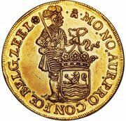 Silver ducat or Rijksdaalder Gold pattern; weight of 10 ducats obverse image