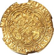 ½ Rose noble, Netherlands, 1583-1585 reverse image