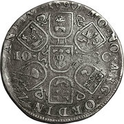 2 Daalders / 10 Schelling, Netherlands, 1685-1693 reverse image